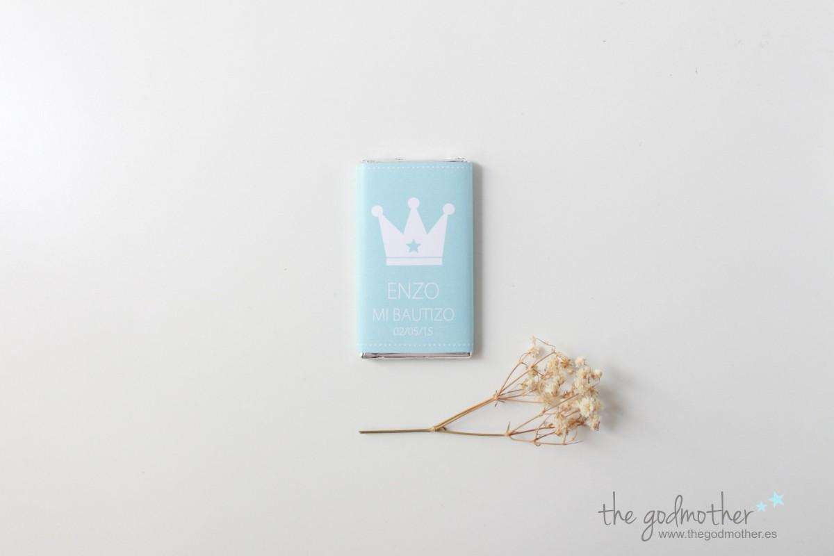 chocolatina personalizada bautizo - detalle bautizo