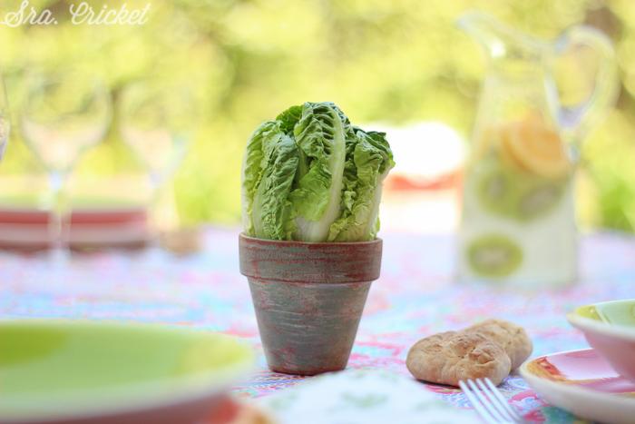 decorar con lechugas cogollos