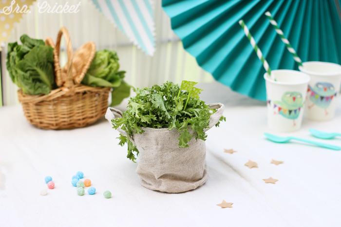 lechugas para decorar una fiestas