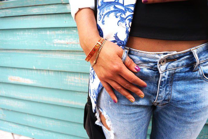 combinar sacos estampados