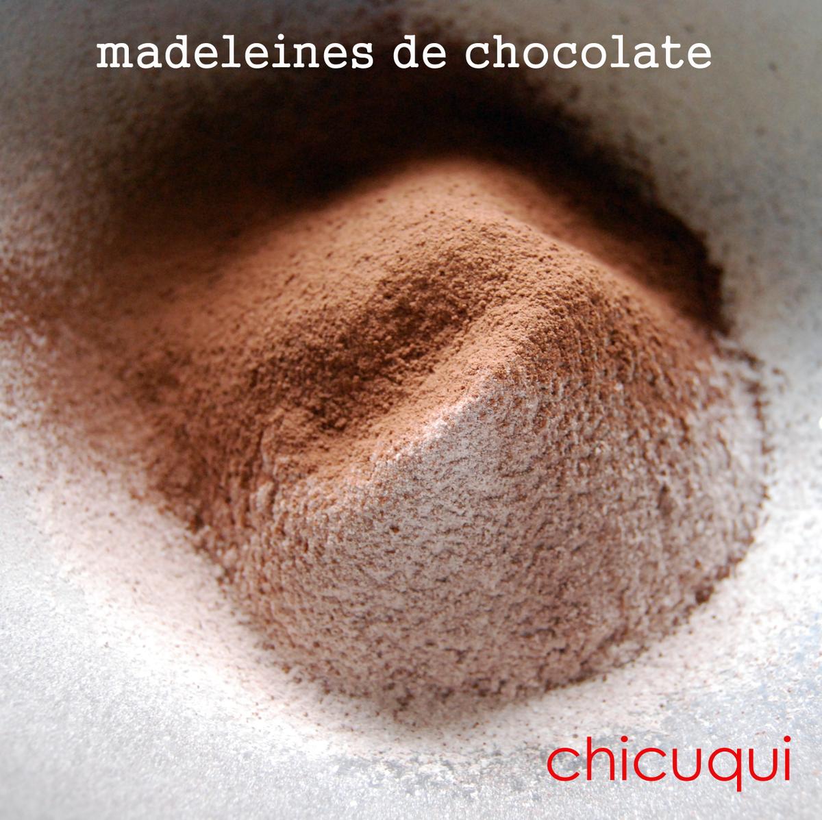 receta de madeleines de chocolate en chicuqui.com galletas decoradas