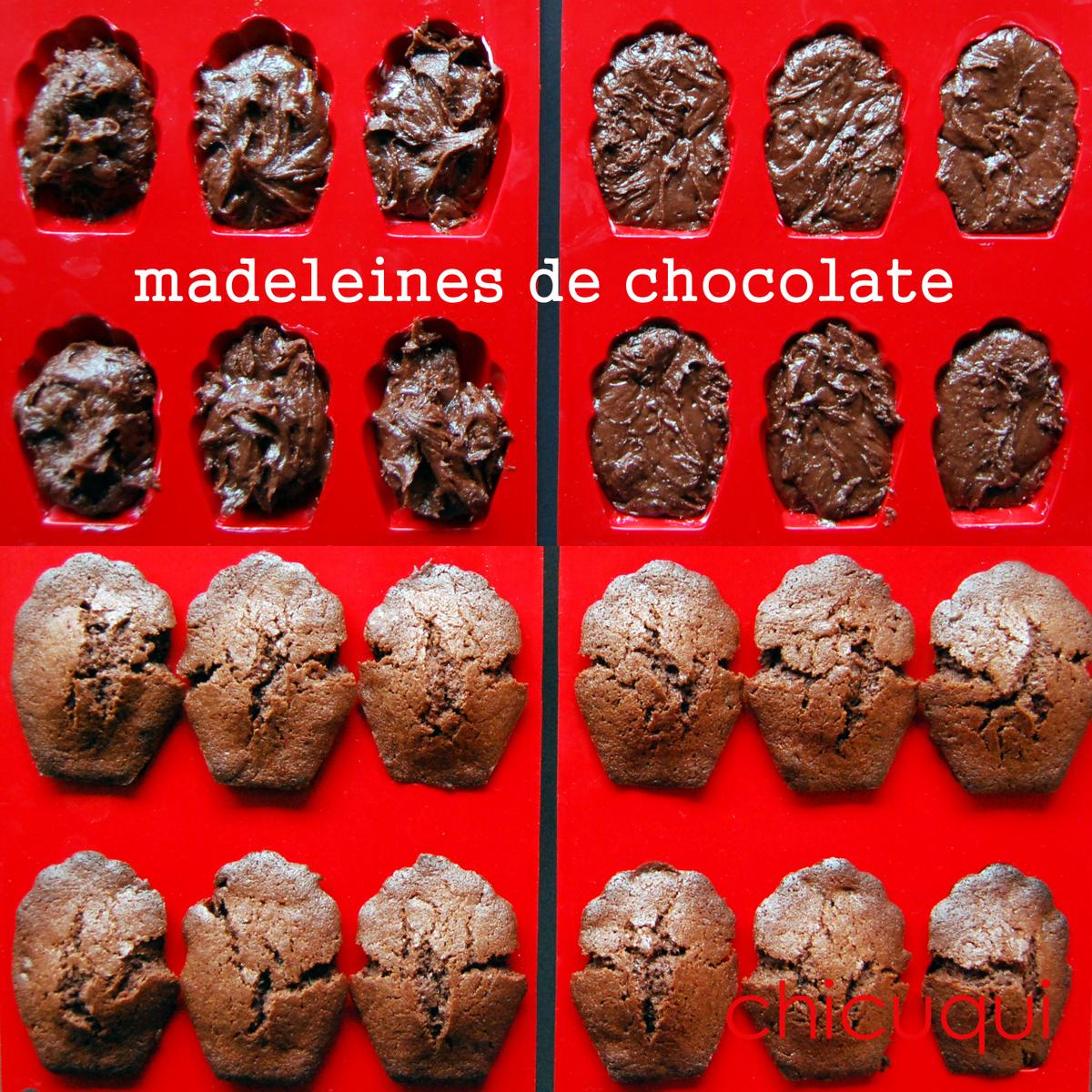 receta de madeleines de chocolate en chicuqui.com galletas decoradas