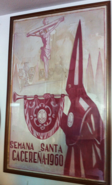 Cartel Semana Santa Cáceres 1960