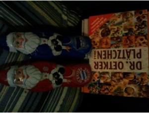 Chocolates en forma de Santa y recetas de galletas