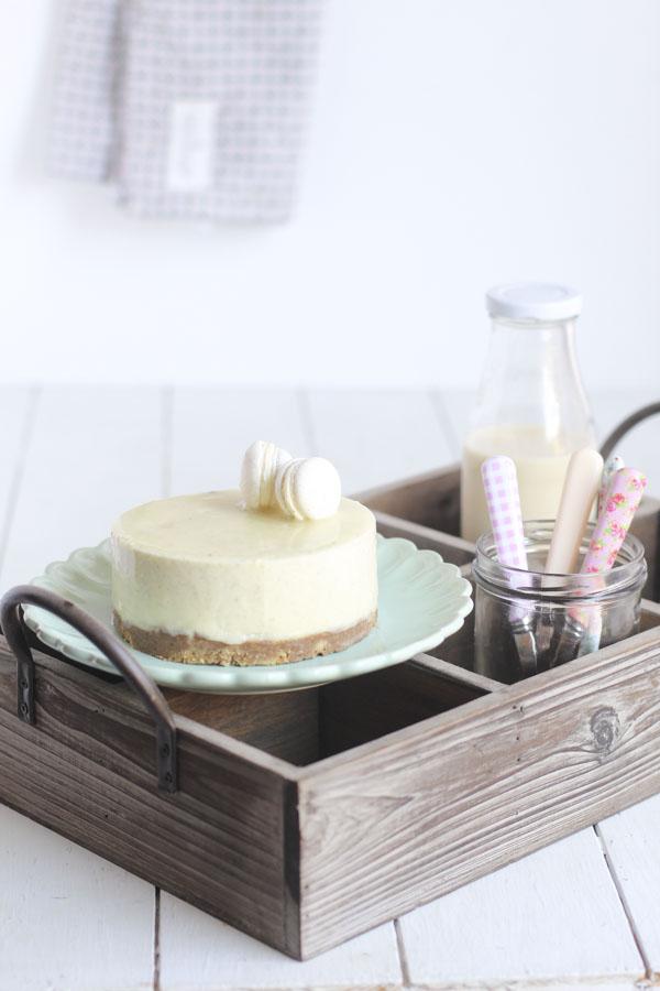 Tarta mousse de vainilla