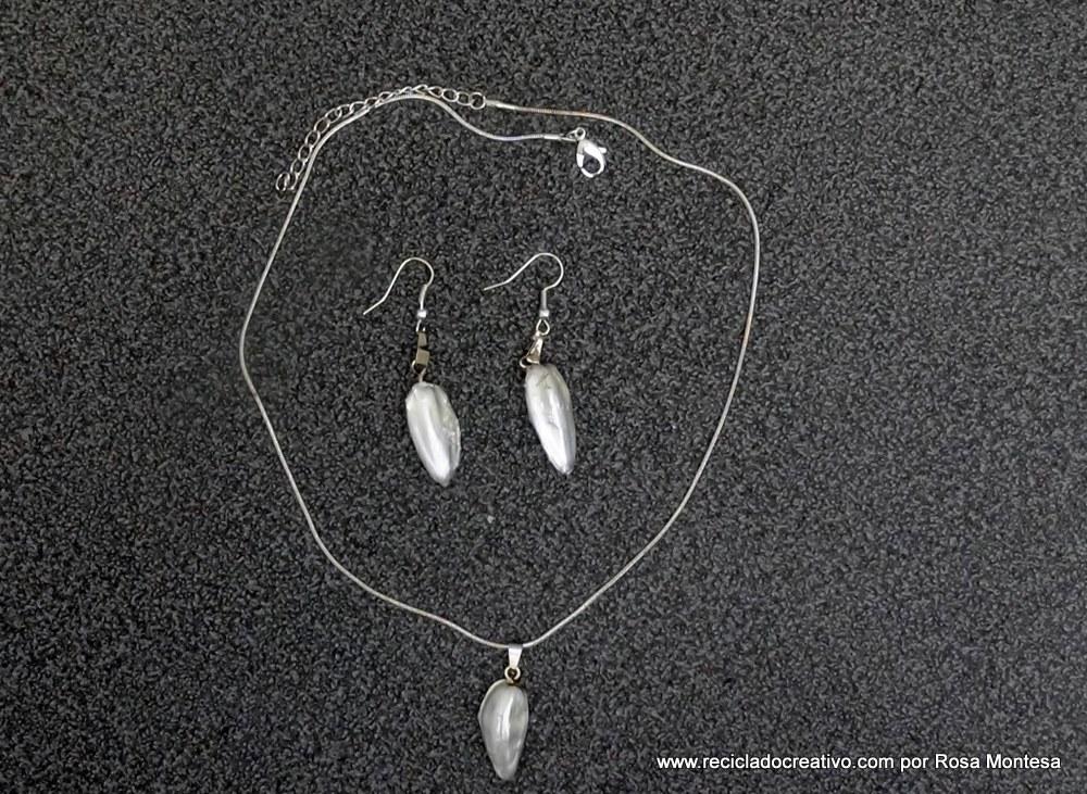 Bisutería reciclando pipas de girasol