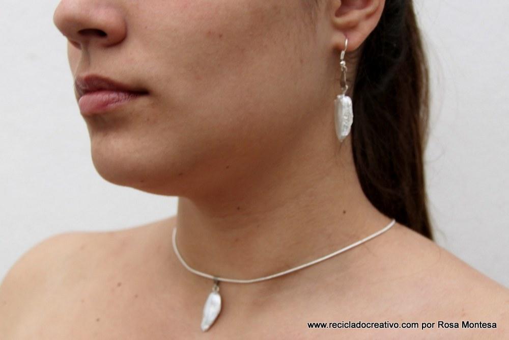 Bisutería reciclando pipas de girasol