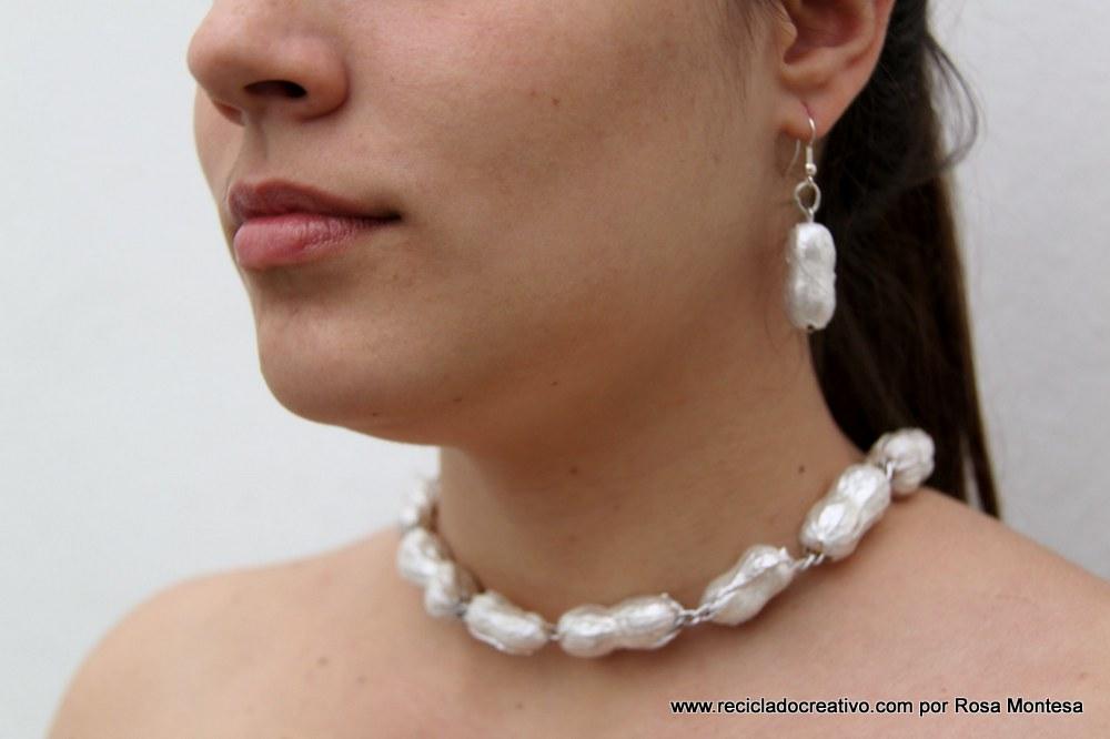 Bisutería reciclando pipas de girasol