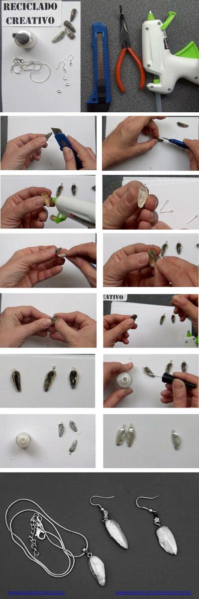 Cómo hacer pendientes y colgantes con pipas de girasol