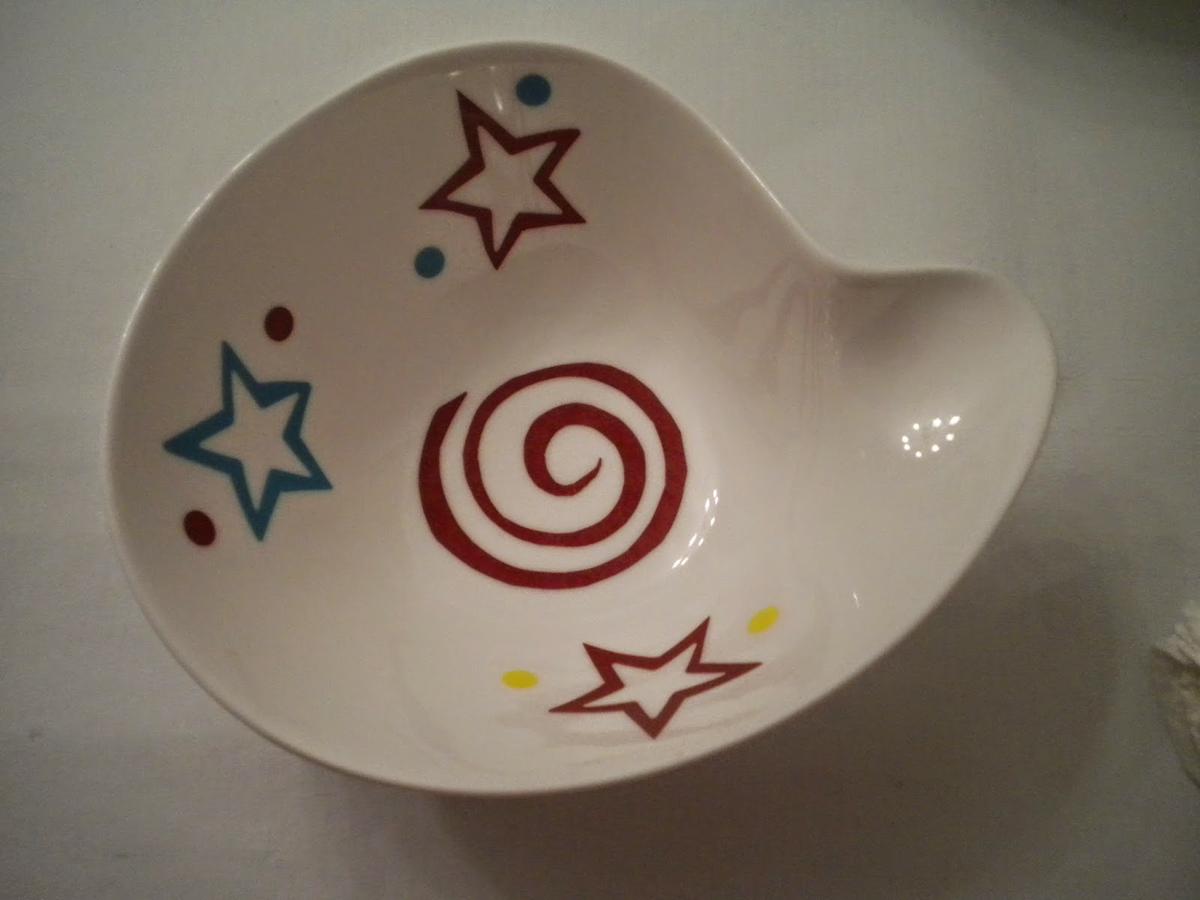 Manualidades Caseras Inma_ calcas cerámicas con dibujos geométricos