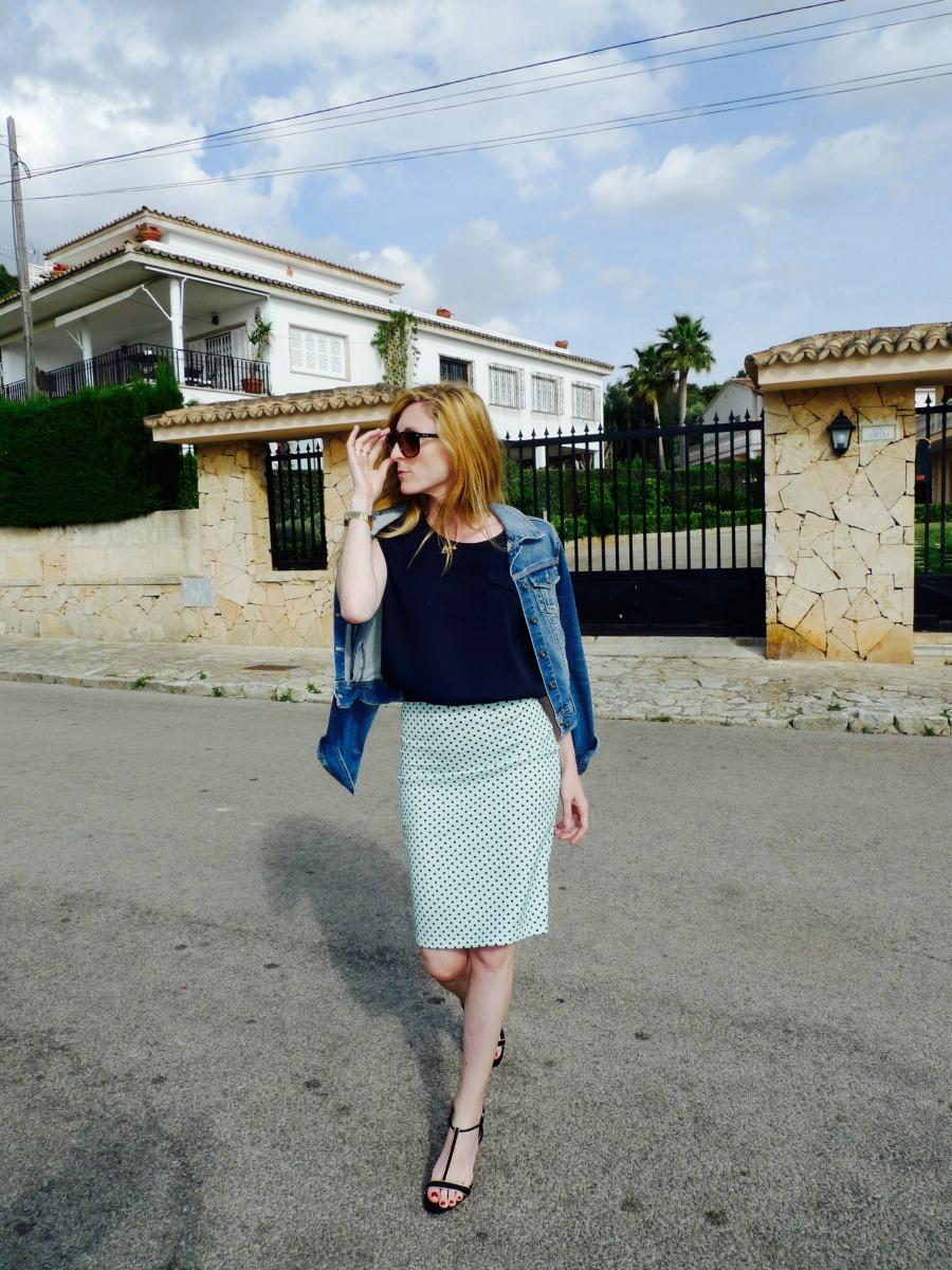 Blue pencil skirt paula casielles livelove-polly 3