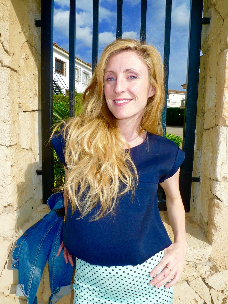 Blue pencil skirt paula casielles livelove-polly 6