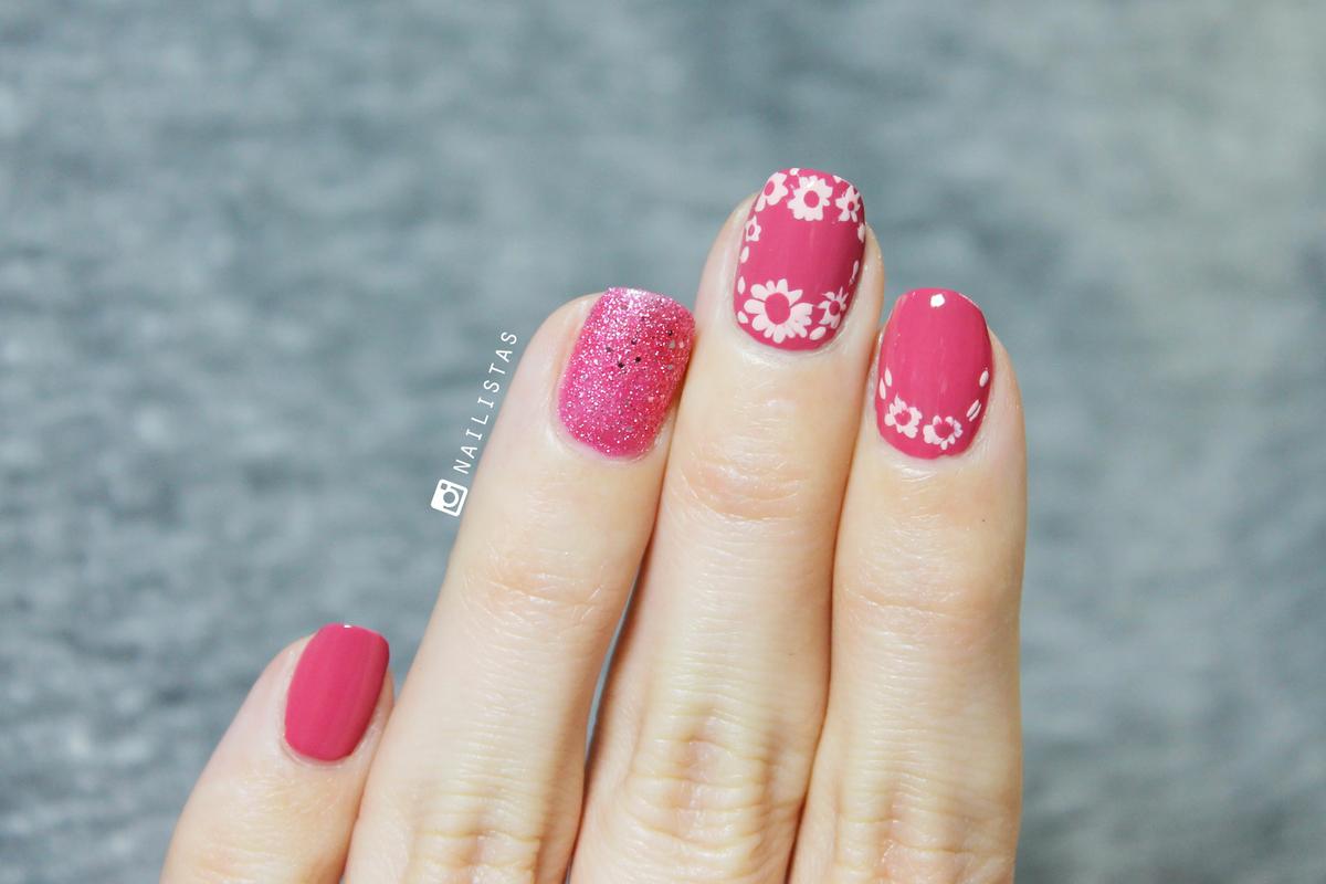 Uñas flores paso a paso nail art