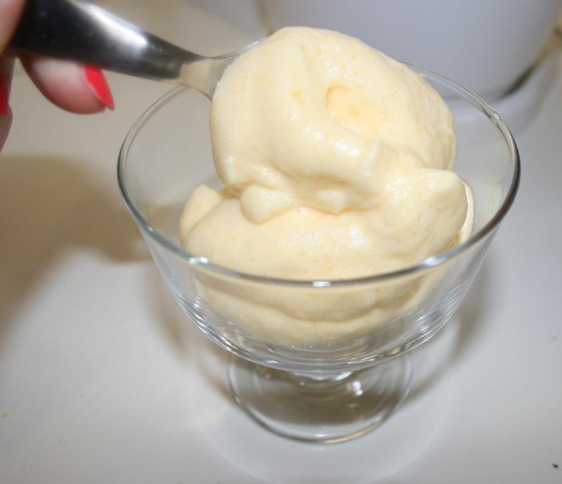 08. servimos la mousse de mango en blog de fitness