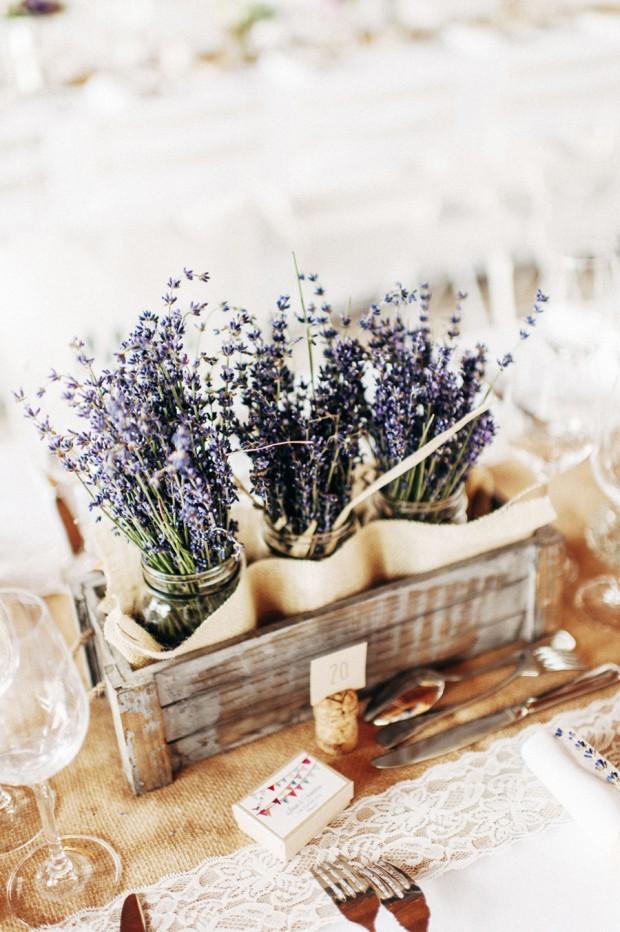 Lavanda decoracion Mesa