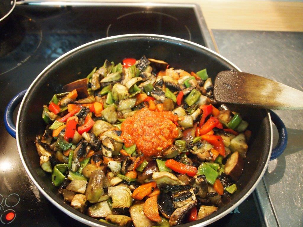 Paella verduras