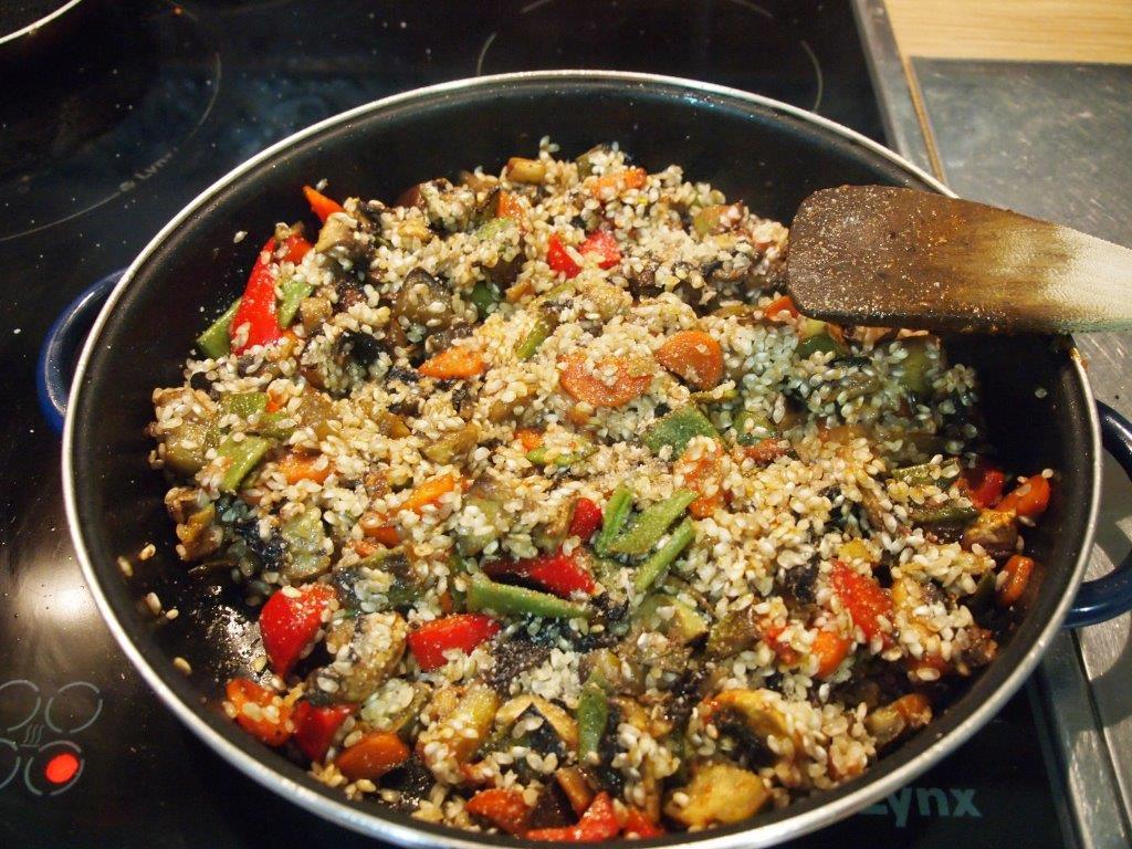 Paella verduras