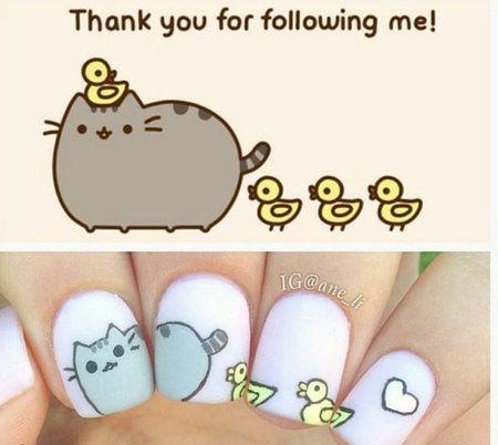 gato de facebook en las uñas