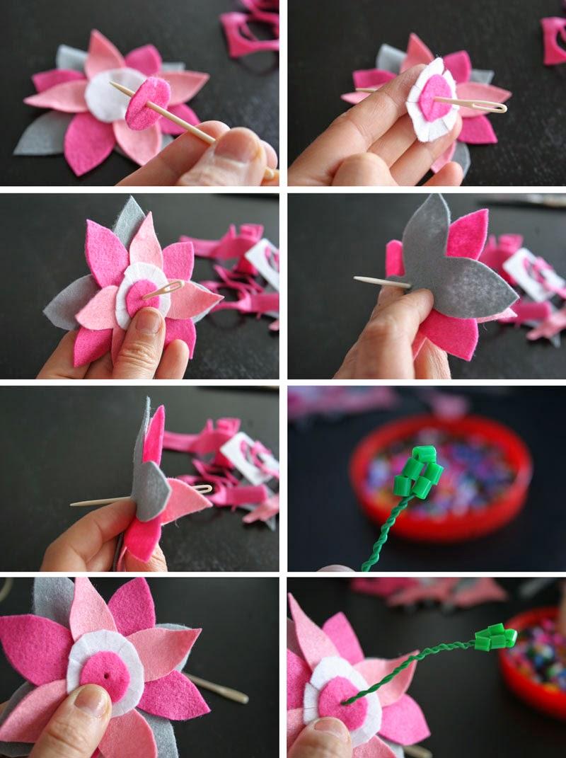 Taller de Creactividad: Diy diadema de flores de fieltro4