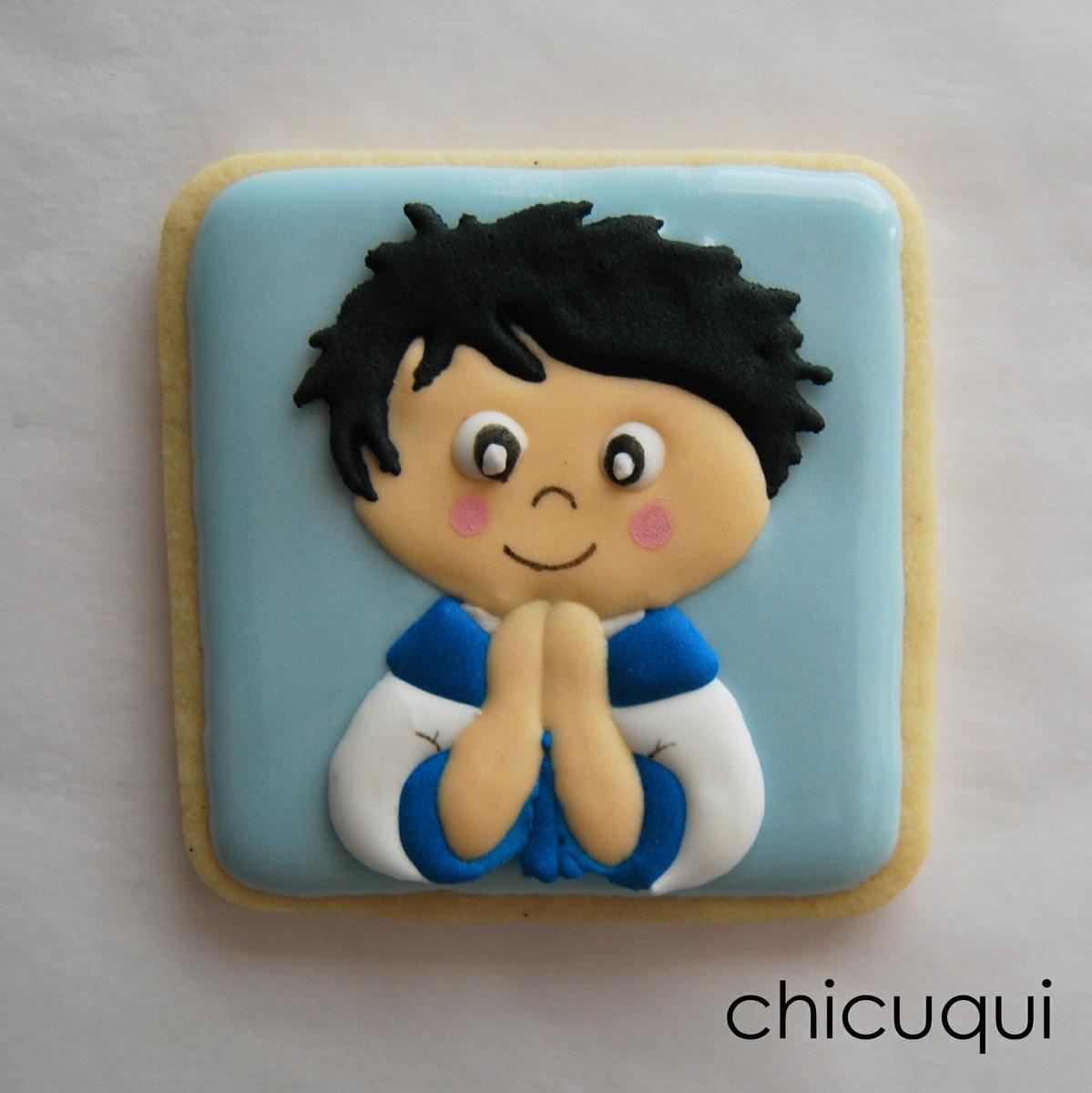 Comunión galletas decoradas niño chicuqui.com