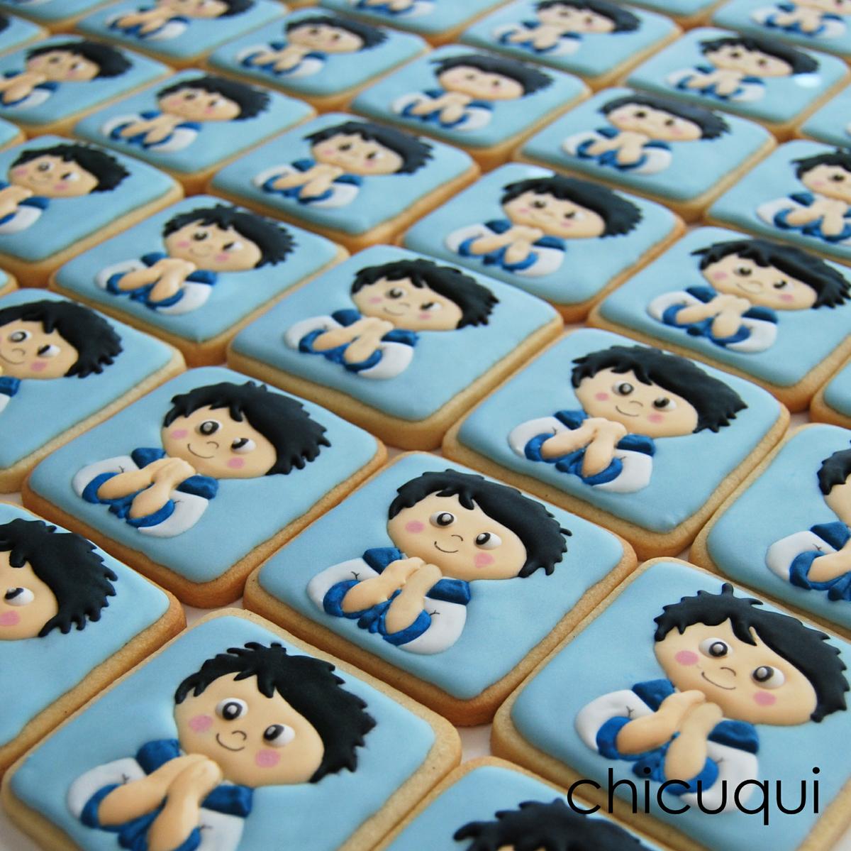 Comunión galletas decoradas niño chicuqui.com