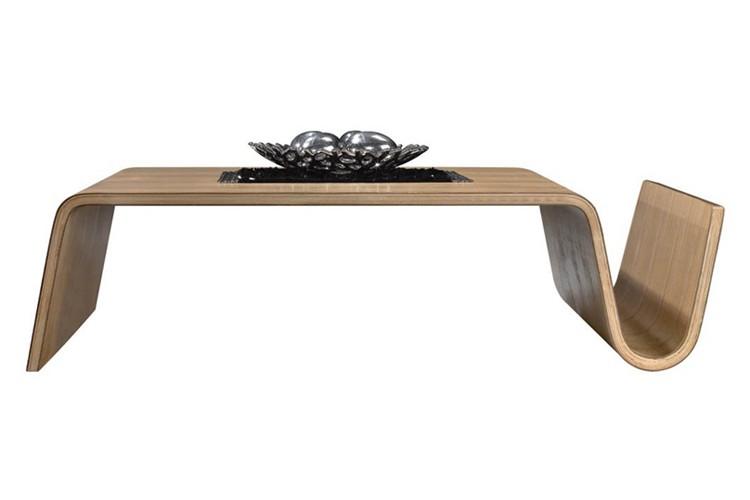 mesa de cafe hecha en madera