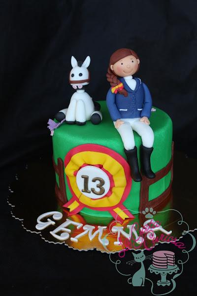 TARTA FONDANT JINETE, CABALLO PARA GEMMA | Cocina