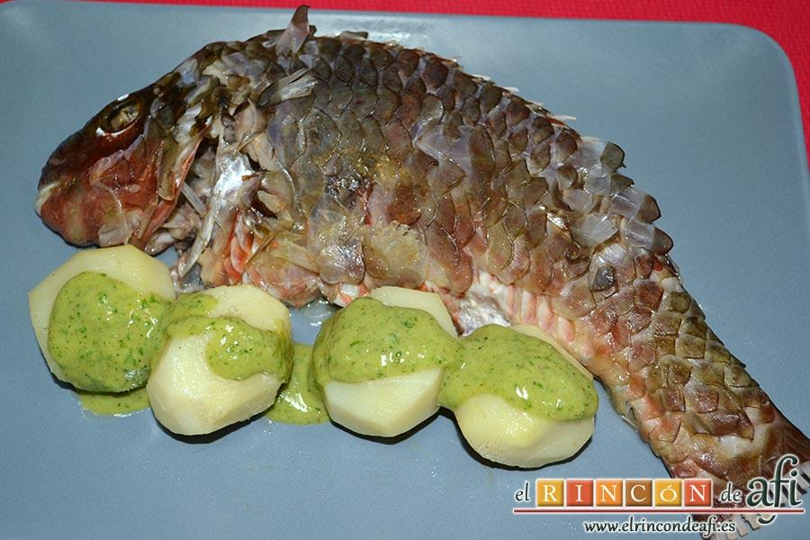 Vieja sancochada, sugerencia de presentación