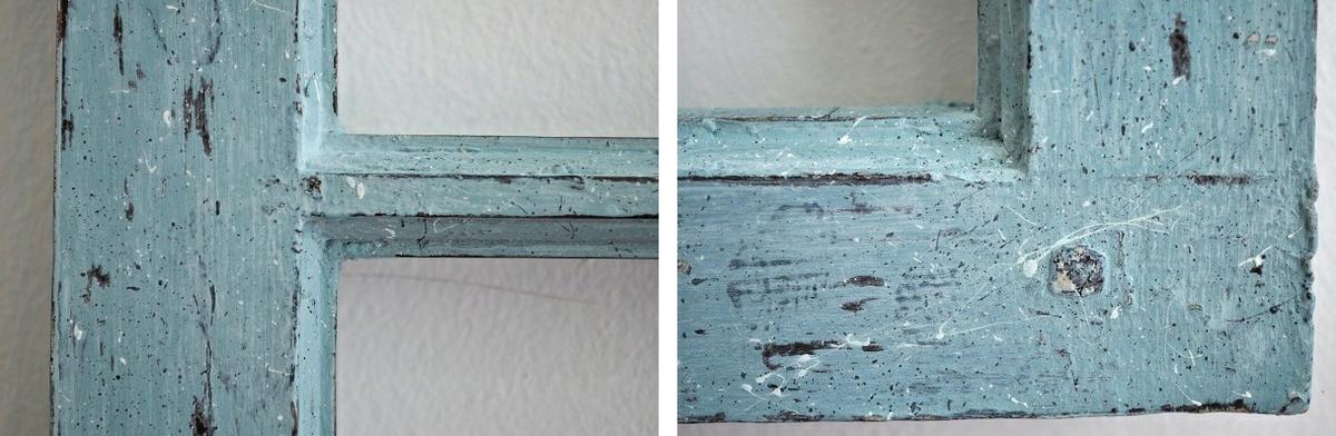 detalles marco ventana con chalk paint