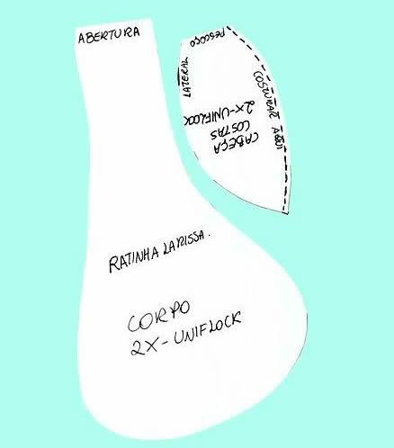 ratona de tela patron 2