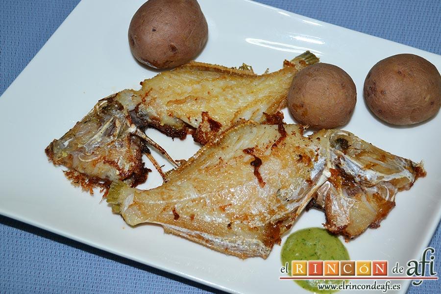 Gallitos fritos, sugerencia de presentación