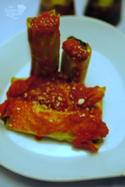 Canelones rellenos de calabaza, espinaca y queso mascarpone tererecetas 04