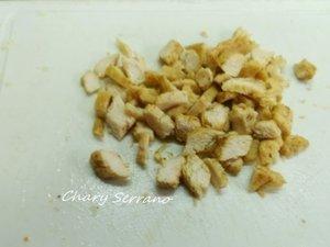 GARBANZOS SALTEADOS CON CALABACÍN, POLLO Y CURRY