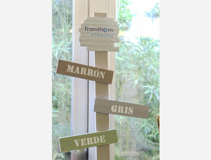 estaca con letreros color cristales