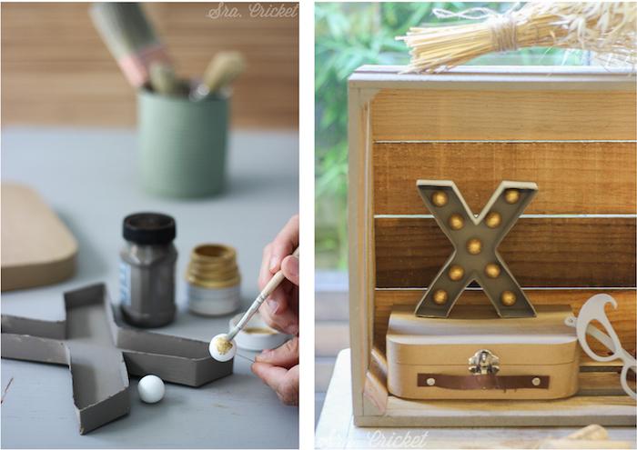 letra de carton diy Sra. Cricket