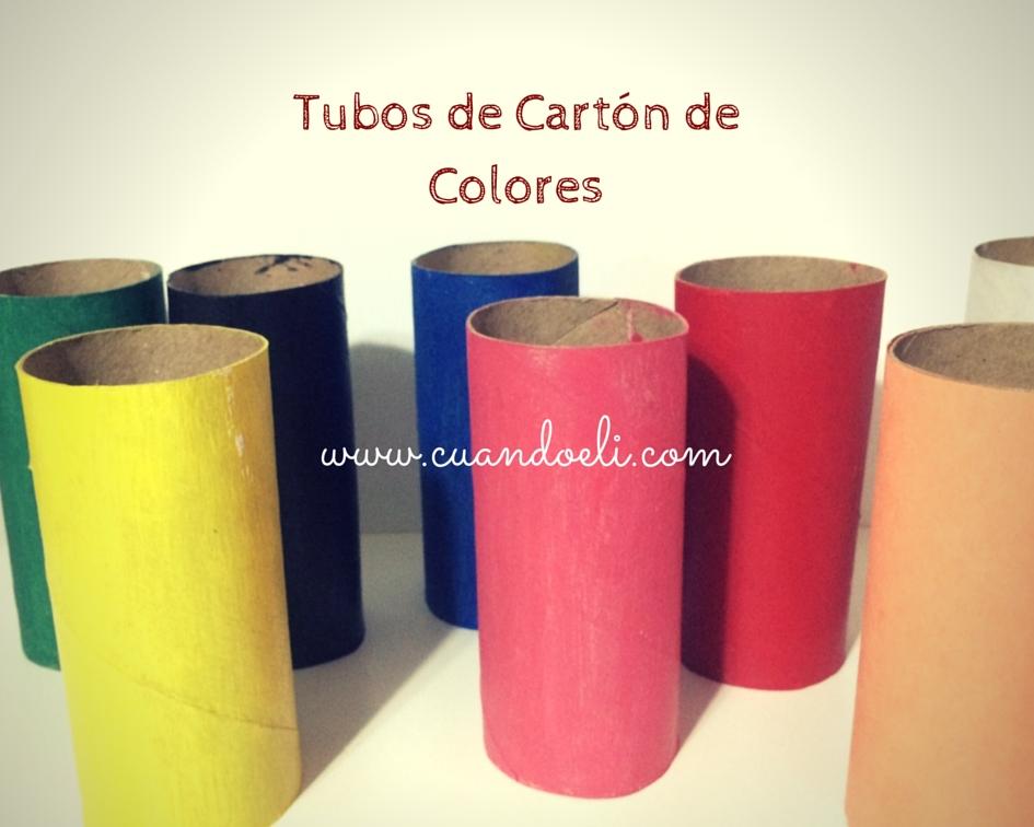 tubos de carton de colores