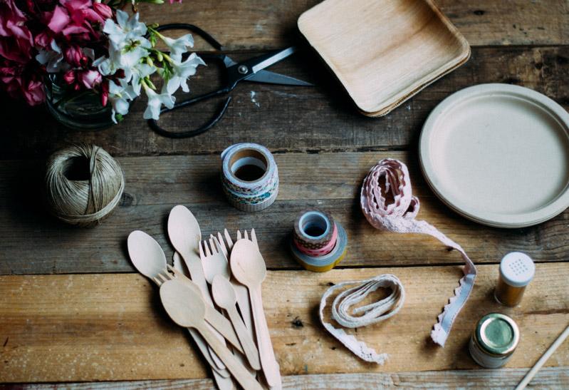 decora tus cubiertos de madera