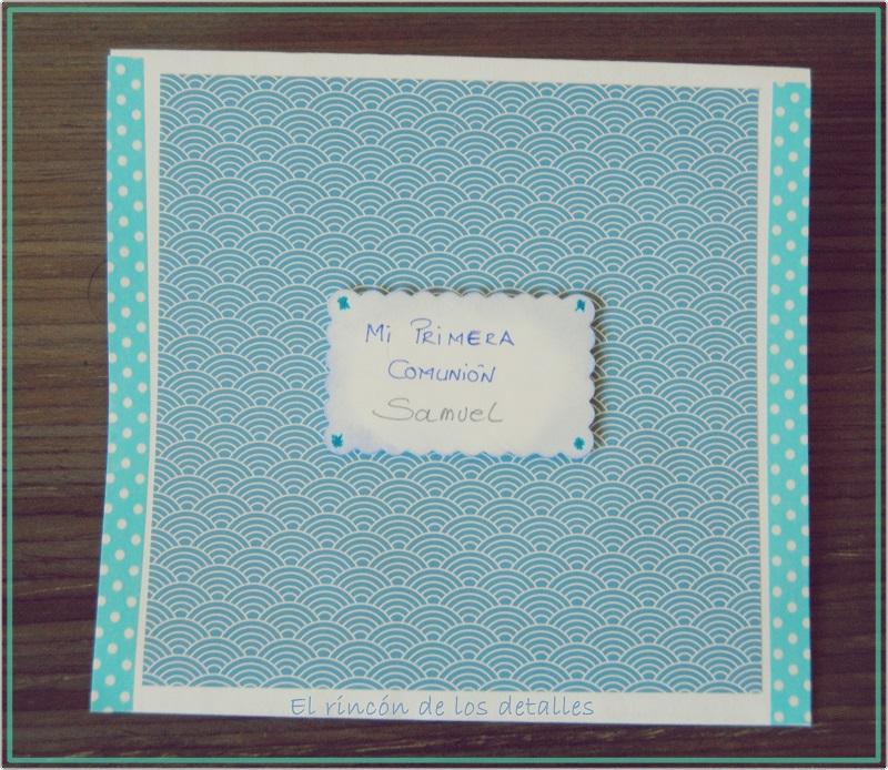 TARJETA COMUNION NIÑO SCRAP 4