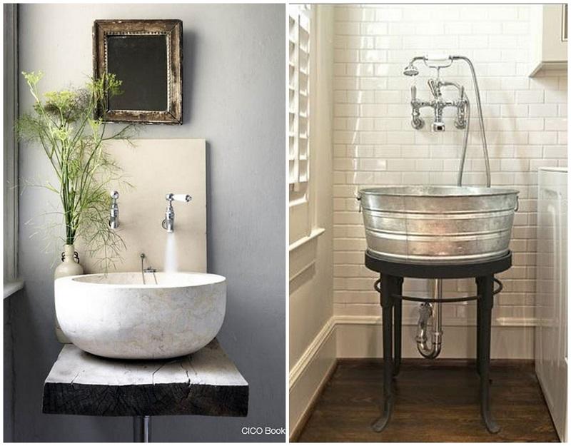 lavamanos estilo rustico