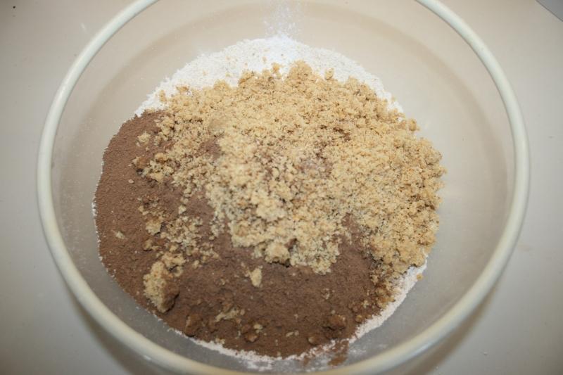 04. Ingredientes secos para pastel sacher en blog de fitness