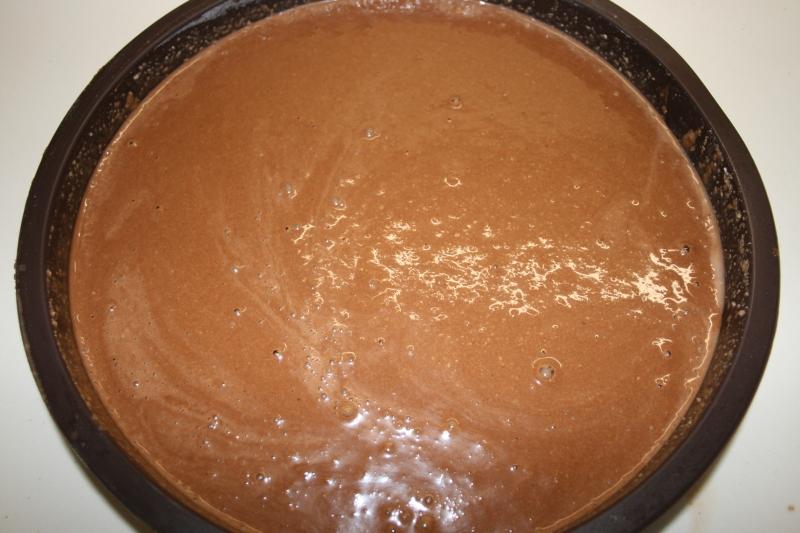 07 Mezcla al bol de la tarta sacher en blog de fitness