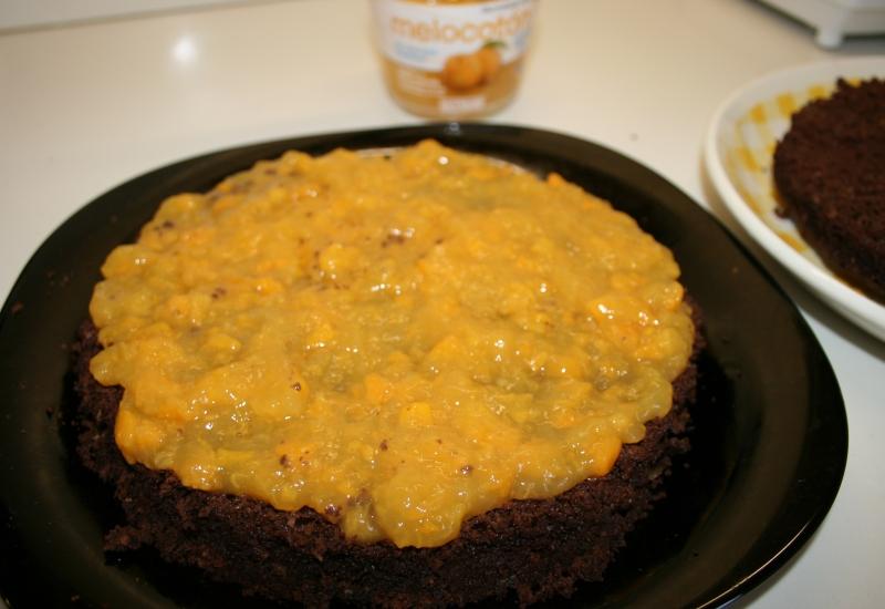 10. Mermelada de melocoton en tarta sacher en blog de fitness