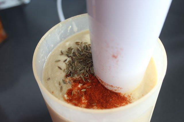 hummus con especias