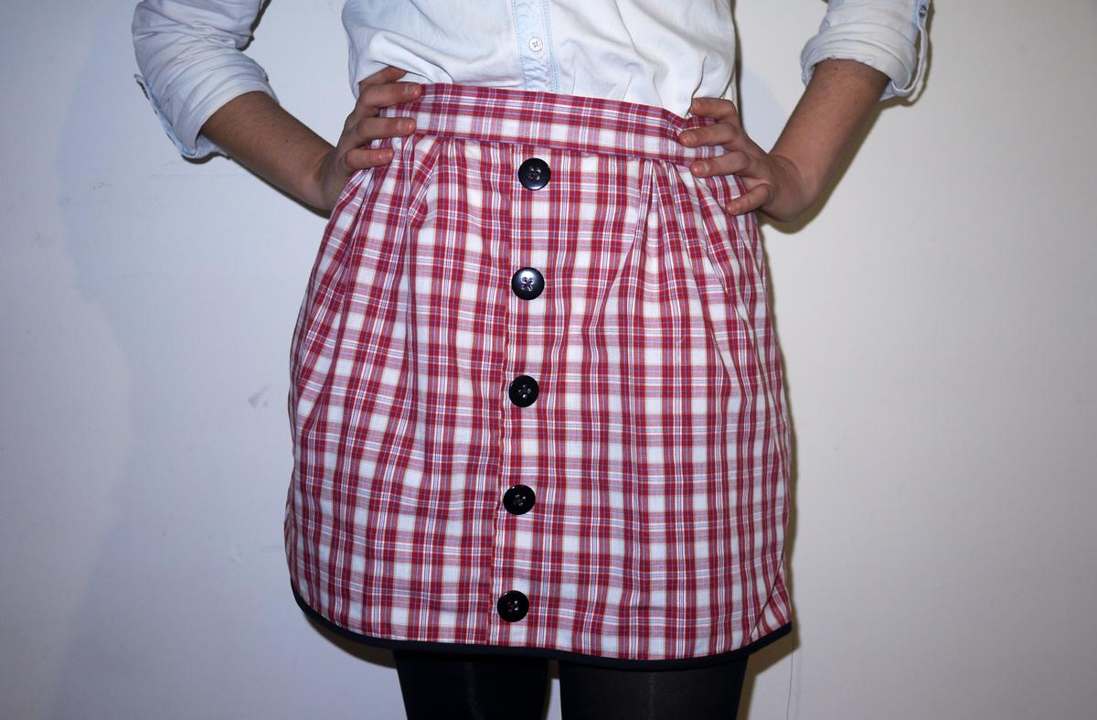 customizar camisa XXL en falda