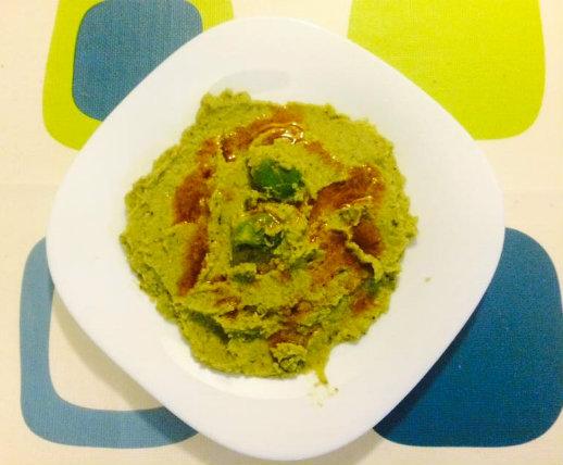 Crema de habas decorada