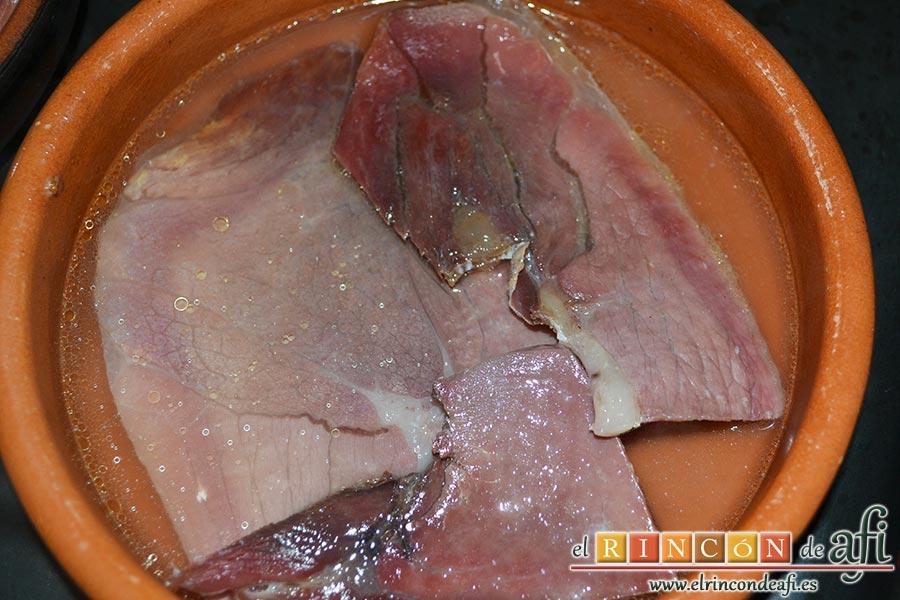 Jamón tapado, cubrimos el jamón