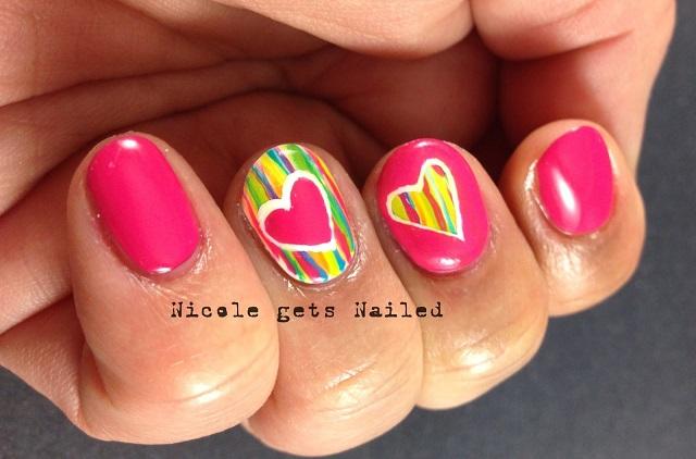 corazones de colores