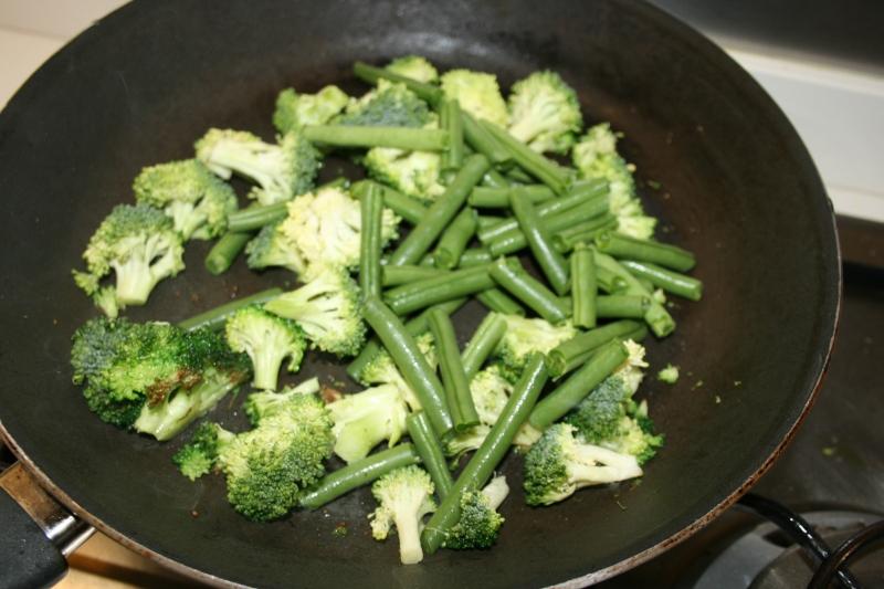 03. judia y brocolia para Pavo al estilo thai en blog de fitness