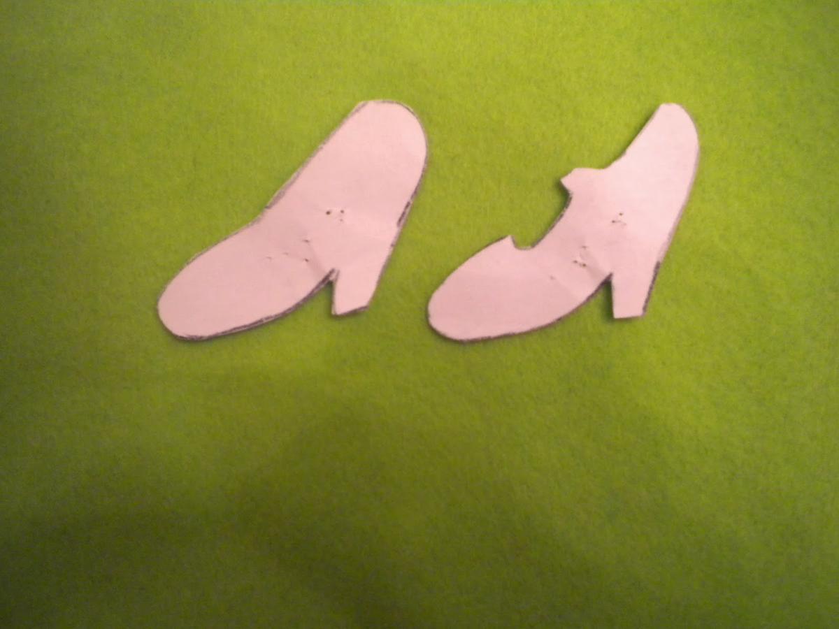 Manualidades Caseras Inma_ moldes para Broche zapato flamenca 