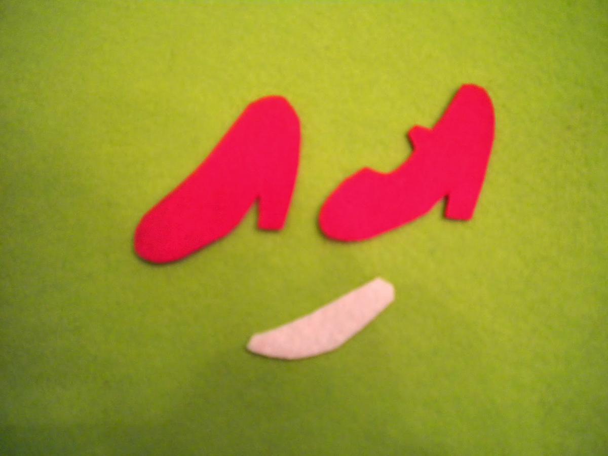 Manualidades Caseras Inma_ fieltros para Broche zapato flamenca 